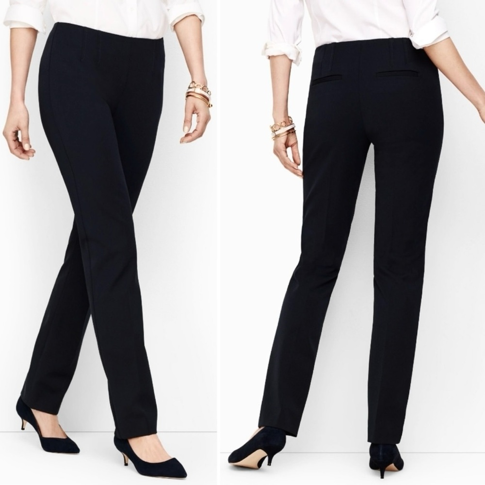 Talbots Bi-Stretch Straight Leg Pant Black Dress Pants 8 Petite 8P NWT - Picture 10 of 10